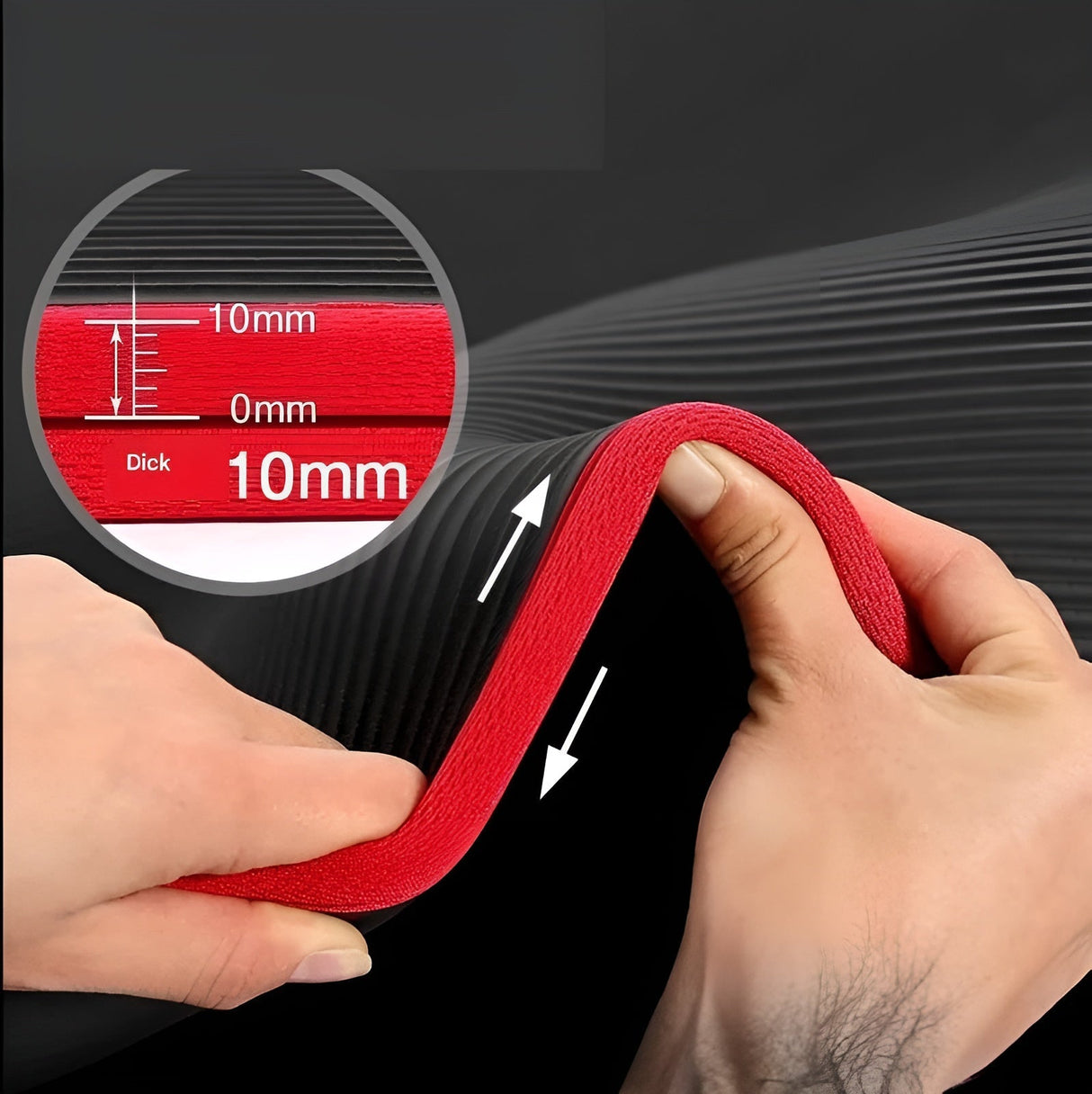 Halkfri yogamatta – Extra tjock och ledvänlig | Idealisk för hemmet och studion Carvallo