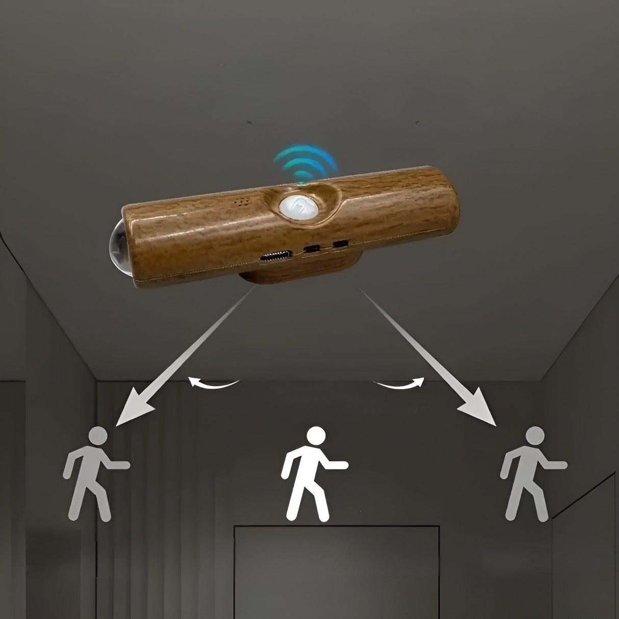 LED-nattljus med rörelsesensor (6-pack) - Dimmbar & RGB | USB-laddning, 3 ljusfärger, Perfekt för hall, trappa & vardagsrum Carvallo