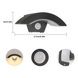 Utomhusvägglampor i 2-pack – Med rörelsesensor & skydd | För hus & trädgård Carvallo