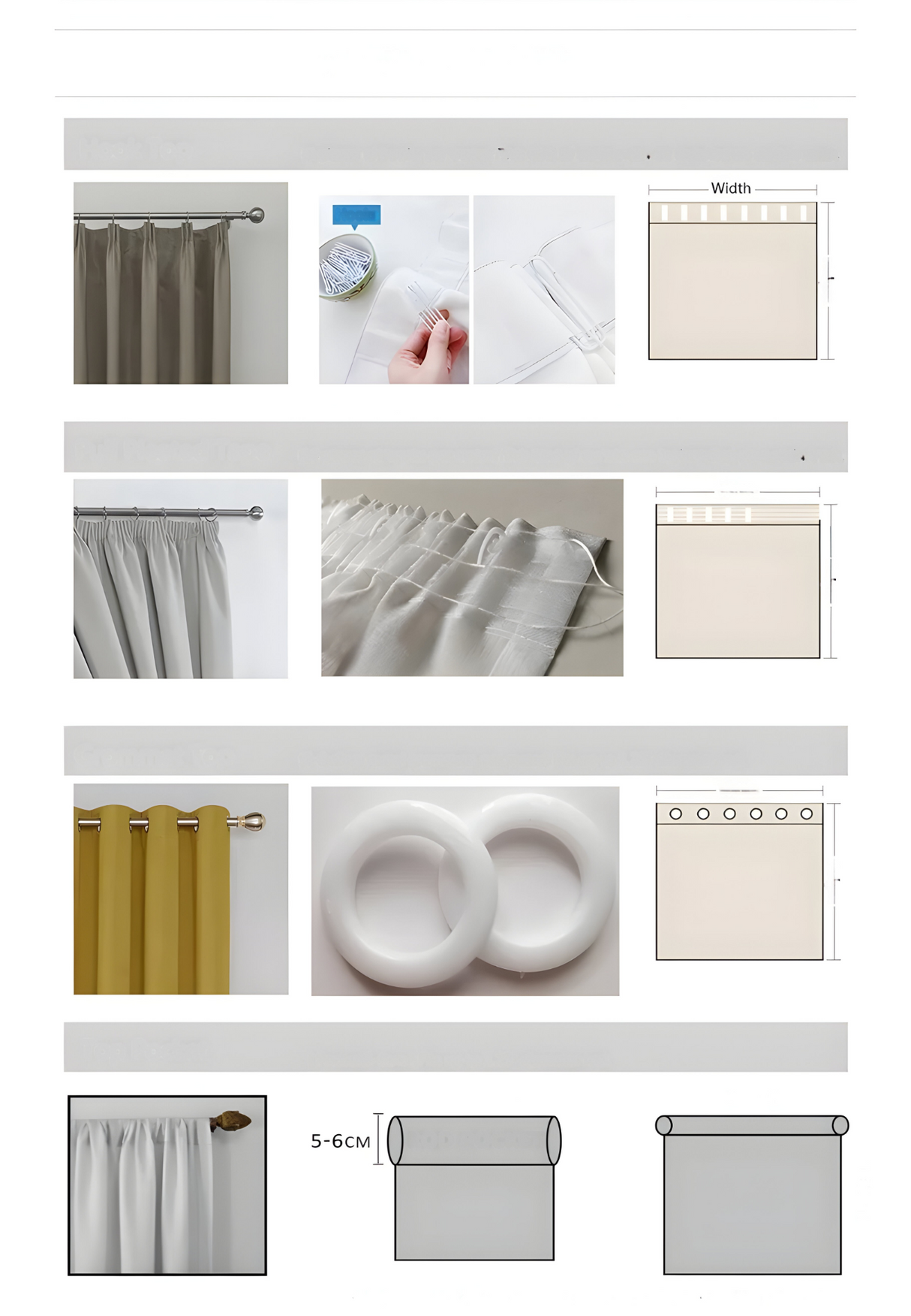 HikariVeil Gardiner - Japansk Stil Halvgenomskinliga Integritetsgardiner Carvallo