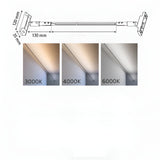 LED-vägglampa i linjärt design – Slank design i stål | För vardagsrum och sovrum Carvallo