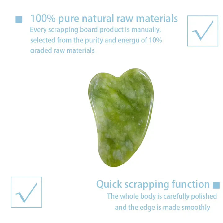 Instant Glow Gua Sha & Jade Roller Set | För strålande hud och naturlig avslappning Carvallo