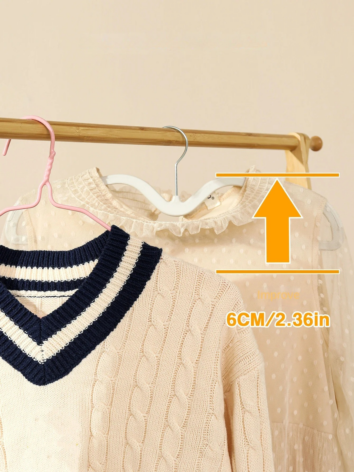 HangWise Hanger – Utrymmessparande Halka-av Klädhängare i Plast Carvallo