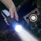 LED Campinglampa med USB – Fällbar & Uppladdningsbar | 270° Svängarm & Flera Ljusstyrkor Carvallo