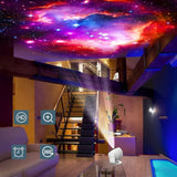 Projektorljus med 13 effekter – stjärnhimmel & galax | Stämningsfull nattlampa för sovrummet Carvallo