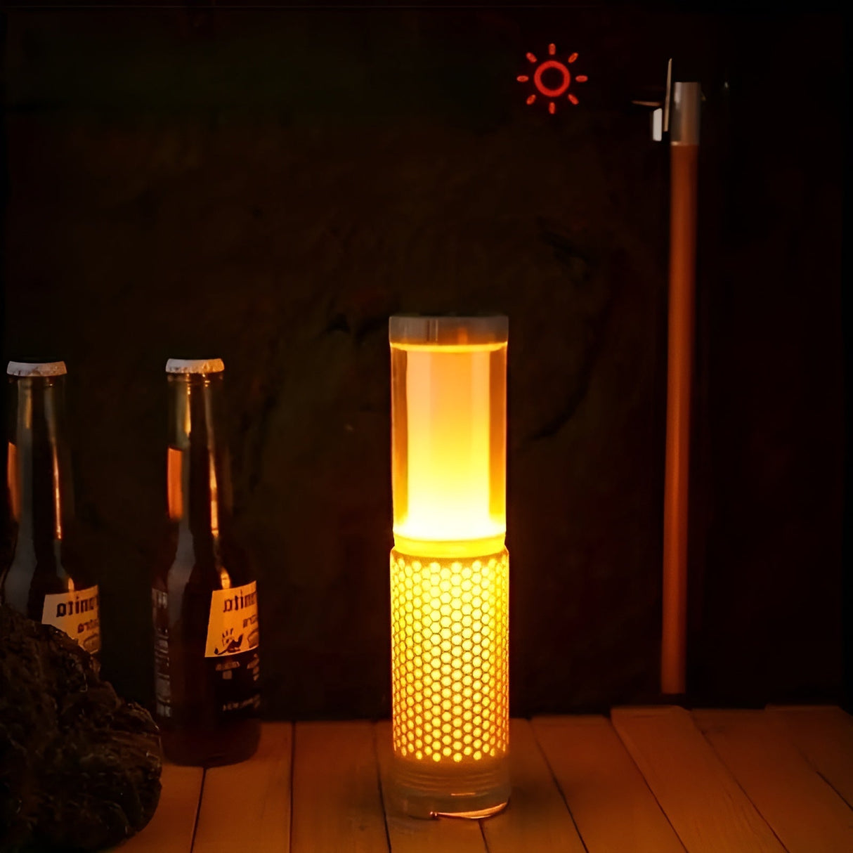 LED Campinglampa med batteri – Justerbar & Bärbar | LED ljus för utomhus & Bord Carvallo