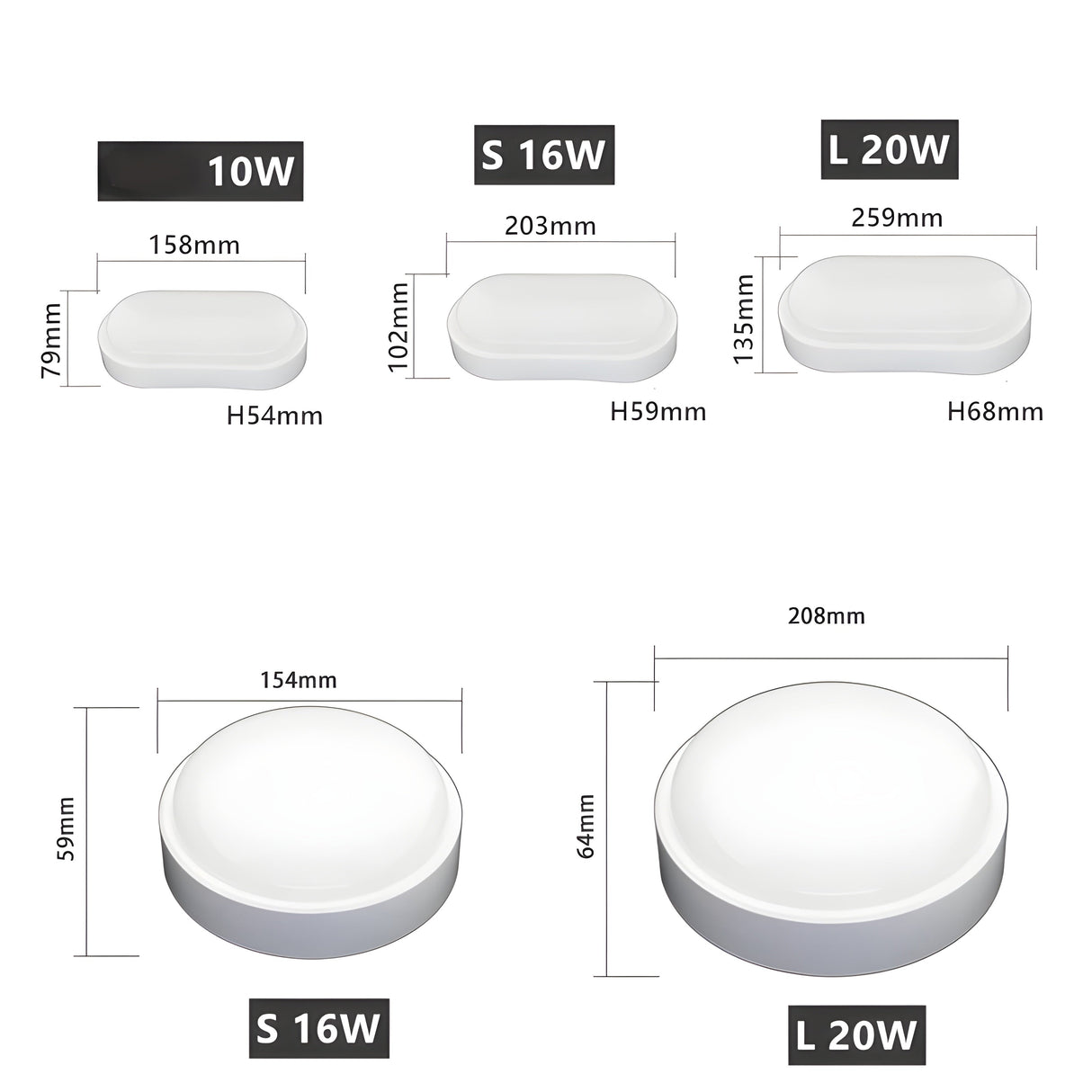 OvalShine Light - Modern Vägglampa med Ytmontering och LED-belysning Carvallo