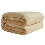 Korall Fleece Flanell Filt-Hemnix-Beige-150x200cm-Hemnix