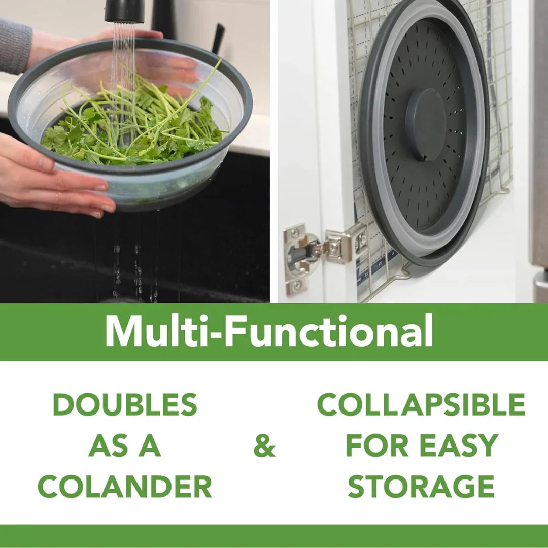 Fällbar silikon mikrovågsugn stänkskydd lock Carvallo