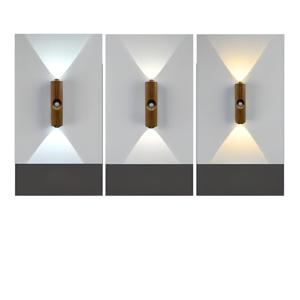 LED-nattljus med rörelsesensor (6-pack) - Dimmbar & RGB | USB-laddning, 3 ljusfärger, Perfekt för hall, trappa & vardagsrum Carvallo