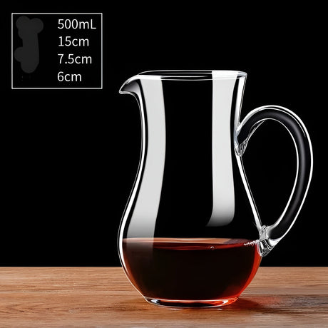 Kristall vinluftare i snäckform – Blyfri för vin eller konjak | Dekorativ för hemmet & bar Carvallo