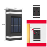 AuraSolar Light - Vattentät soldriven vägglampa Carvallo