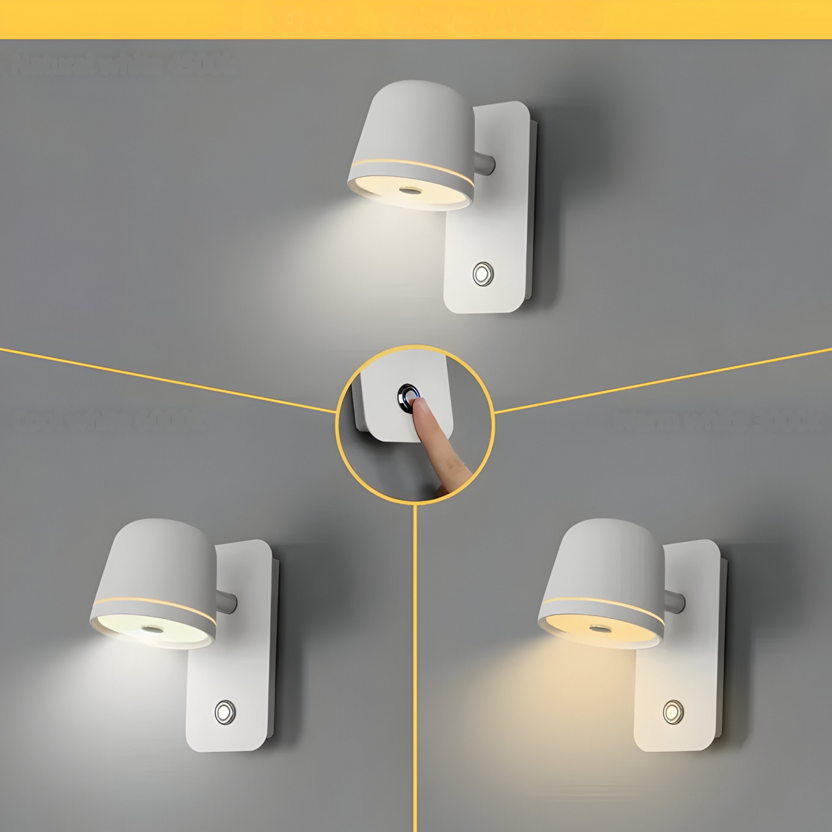 LumoTouch - Justerbar vägglampor med beröringssensor Carvallo