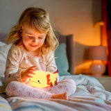 Barnnattbordslampa i rosa – Perfekt som nattlampa för flickrum Carvallo