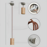 LuxeTrail Light - Skandinavisk Trä Pendellampa Carvallo