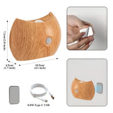 LED-vägglampa med rörelsesensor – uppladdningsbar & smart | Ideal för sovrum & hall Carvallo