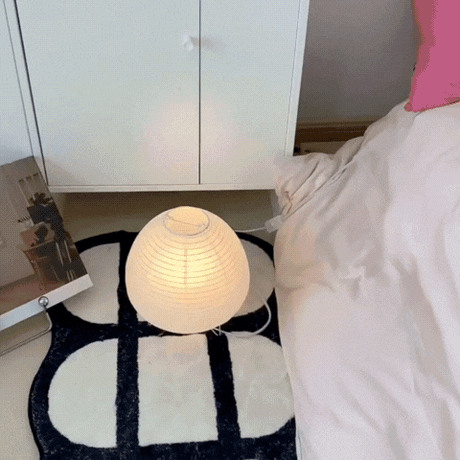 Royallure Wabi-Sabi LED Bordslampa – Minimalistisk Trä & Tyg, Varm Ambient Glöd Carvallo