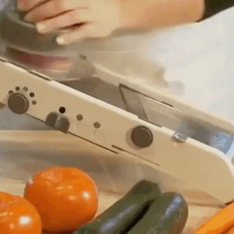 Royallure 18-i-1 Mandolinskivare & Hackare – Justerbara blad, Säker, Tål diskmaskin Carvallo