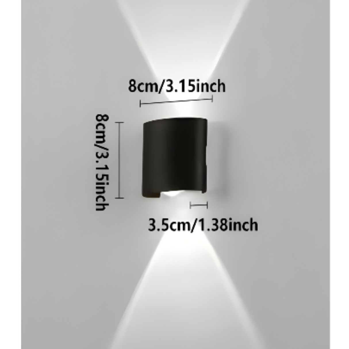 LumoStair - Minimalistisk LED-vägglampa 3-pack Carvallo