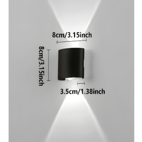 LumoStair - Minimalistisk LED-vägglampa 3-pack Carvallo