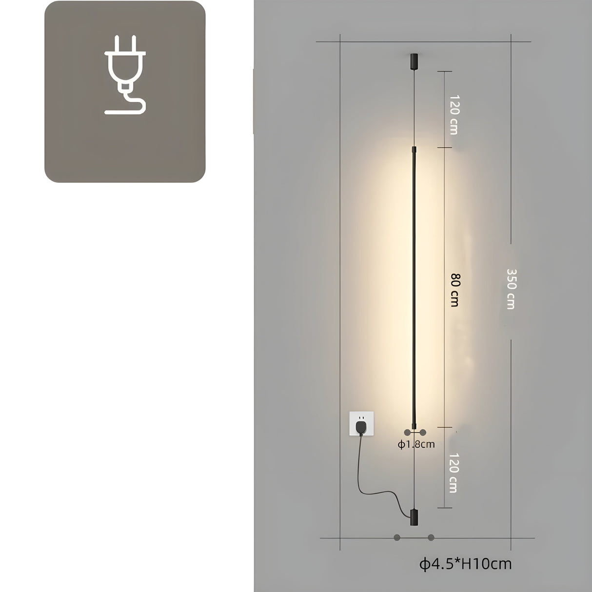 Slim LED golvlampa – Minimalistisk design för en mysig boendestämning Carvallo