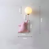 CartoonBear Vägglampa - Teddy-björn Cartoon Vägglampa för barnrum Carvallo