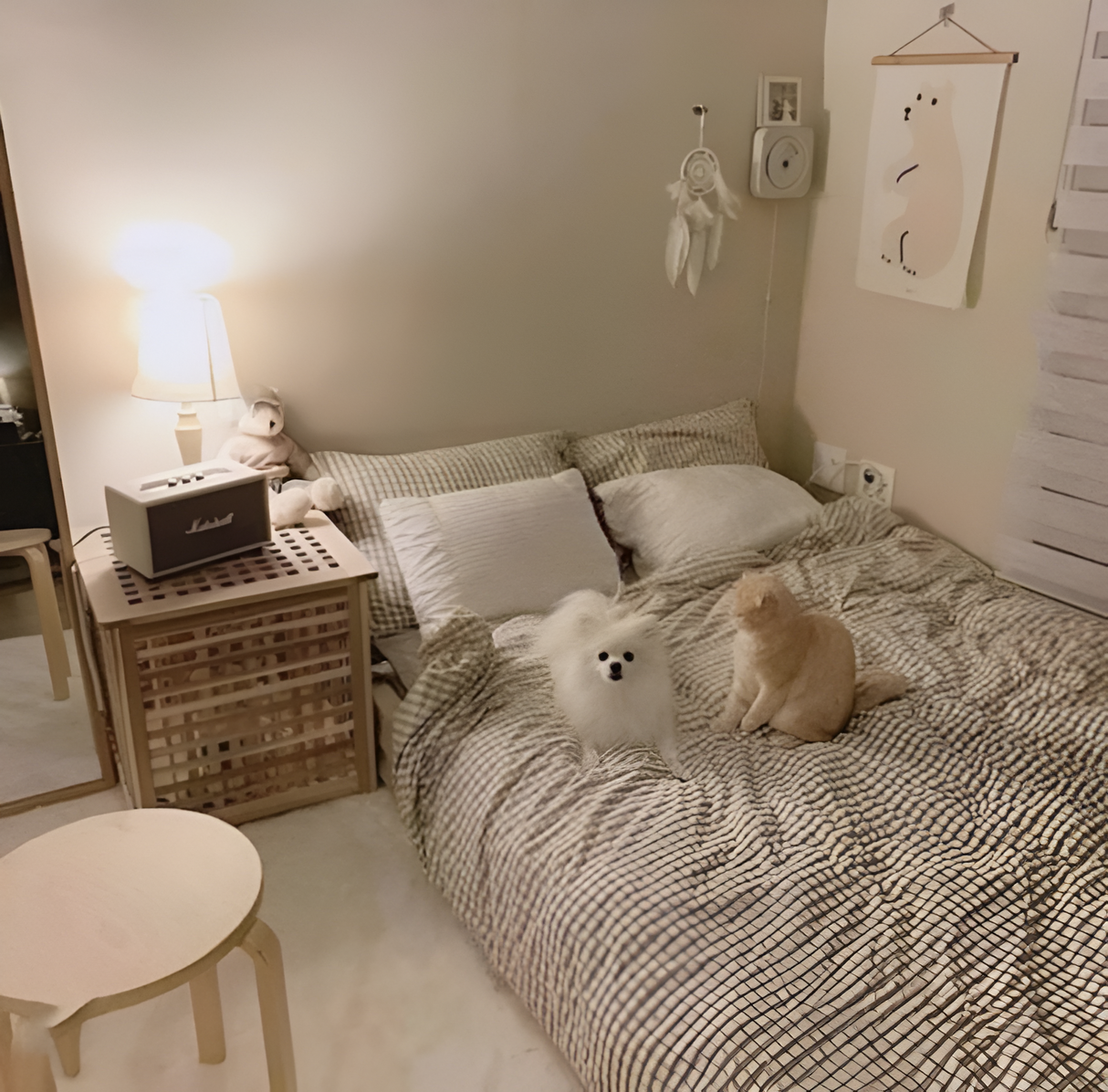 LunaVeil Sängkläder - Bomull Ginghan Stil Täcke Set Carvallo