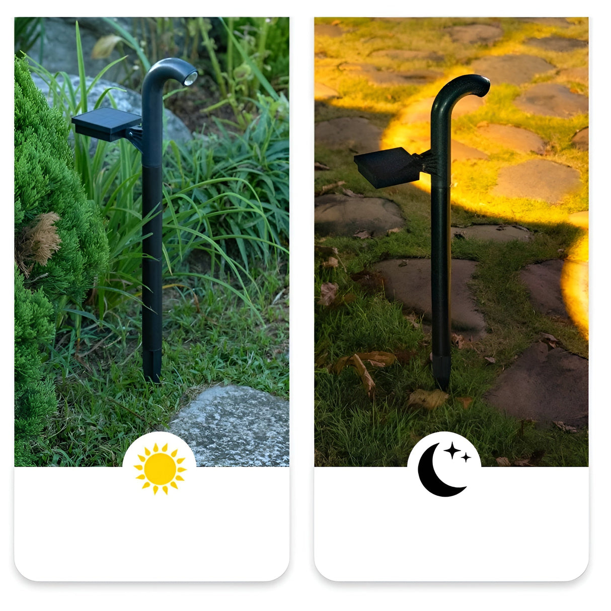 LED Solarlampor för trädgården – Dekorativ väg belysning för gård och uppfart Carvallo