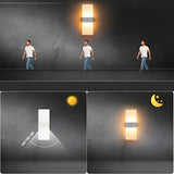 LED-nattlampor med rörelsesensor 2-pack - USB-laddning | Magnetisk montering för sovrum, hall och trappa Carvallo