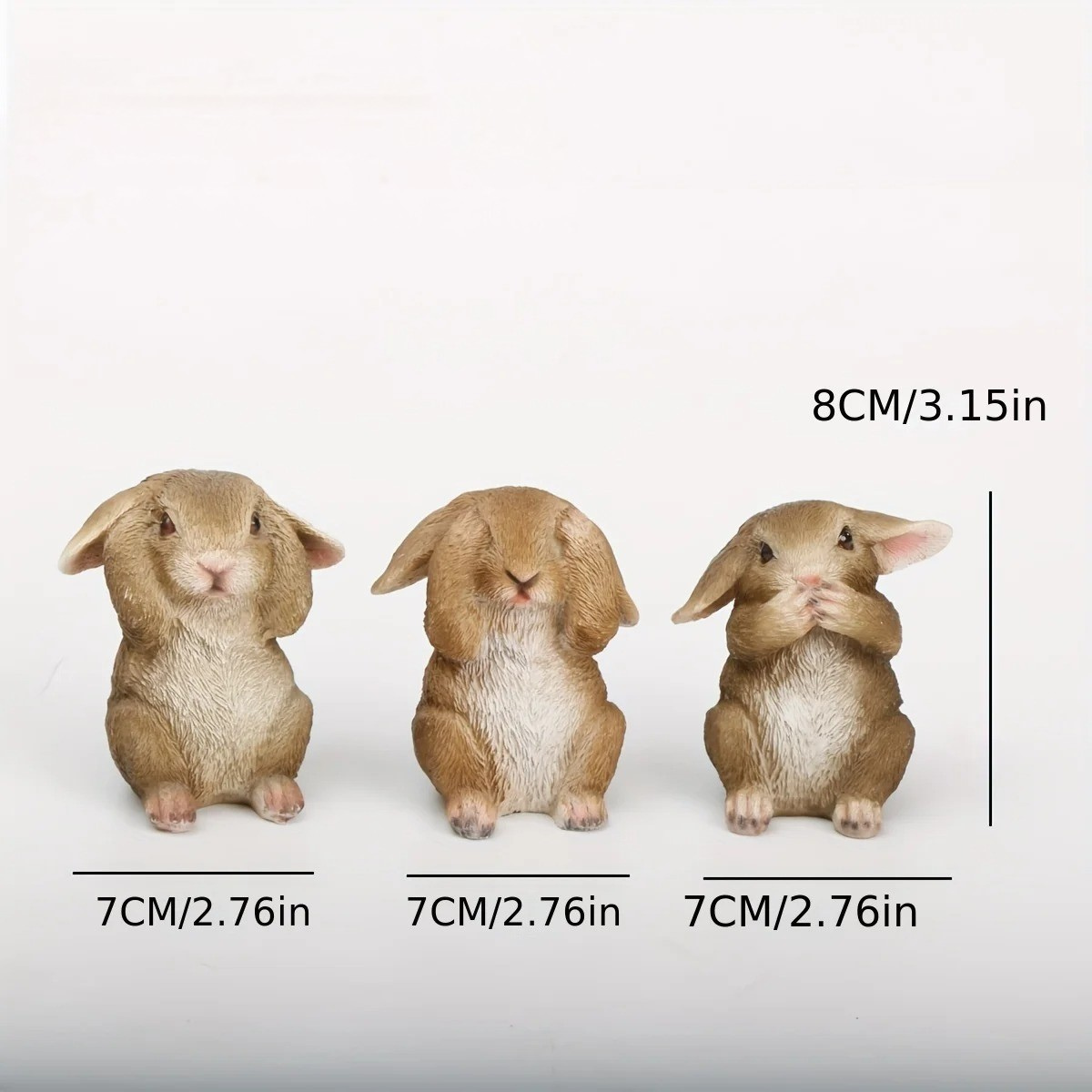 HushBunny Figur - Dekorativt Kaninset i Harz Carvallo