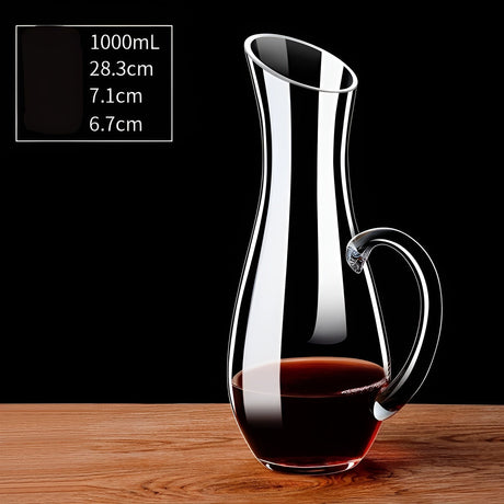 Kristall vinluftare i snäckform – Blyfri för vin eller konjak | Dekorativ för hemmet & bar Carvallo