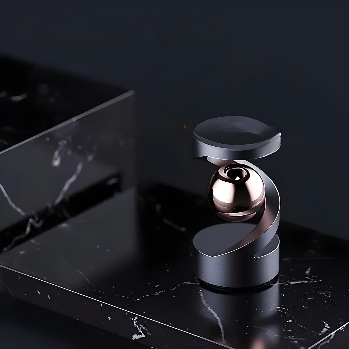 FidgetOrbit Gyroskop - Dekorativt Metall-Gyroskop Carvallo