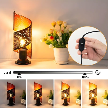 GlowCharm Light - Modern metall LED-bordlampa Carvallo