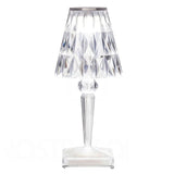 CrystalGlow - Dimbar Akryl Bordslampa med Luksuriöst Ljusspel för Vardagsrum och Sovrum Carvallo