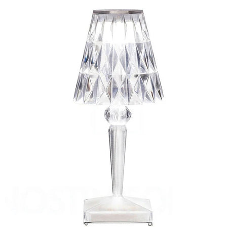 CrystalGlow - Dimbar Akryl Bordslampa med Luksuriöst Ljusspel för Vardagsrum och Sovrum Carvallo