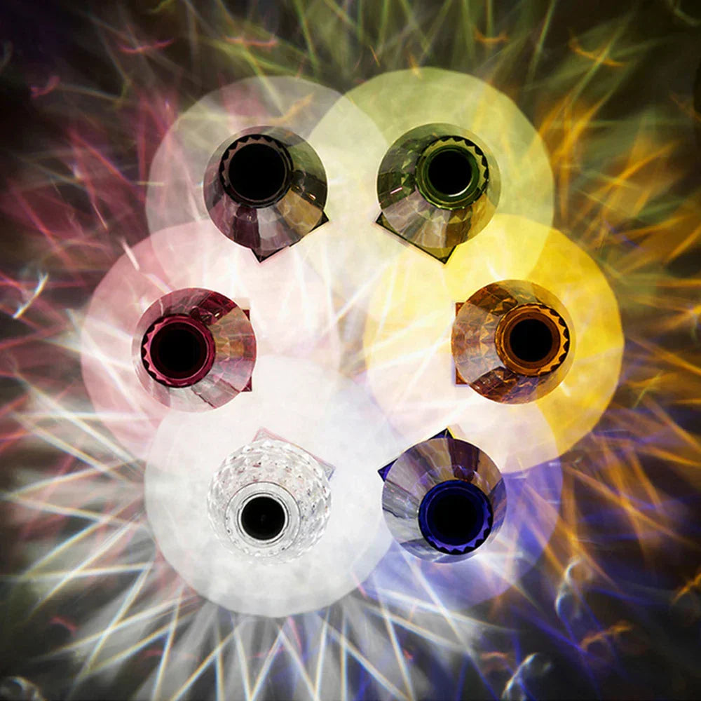 CrystalGlow - Dimbar Akryl Bordslampa med Luksuriöst Ljusspel för Vardagsrum och Sovrum Carvallo