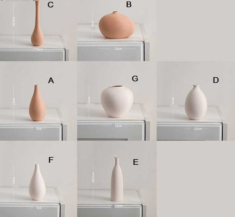Minimalistisk Keramisk Boho Vas för Elegant Heminredning Carvallo