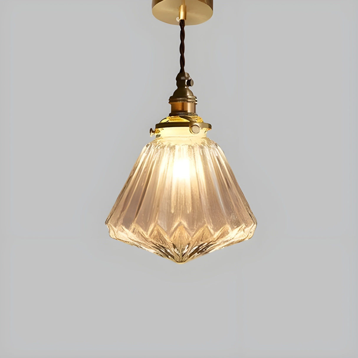 GlossyGlass Light - Nordisk kristallglas minimalistisch hängande lampa Carvallo