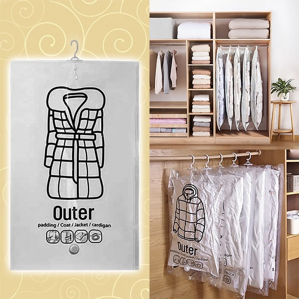 Carvallo | VacuHanger – Den smarta lösningen för ordentlig, platsbesparande klädförvaring Carvallo