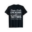Vissa Tjejer älskar Skägg och Tatueringar T-Shirt-Clothes for women-Hemnix-Svart-S-Hemnix