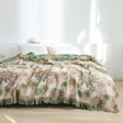 Verdant Bloom Vändbar Jacquardfilt Carvallo