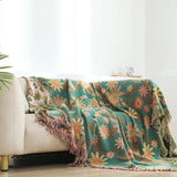 Verdant Bloom Vändbar Jacquardfilt Carvallo