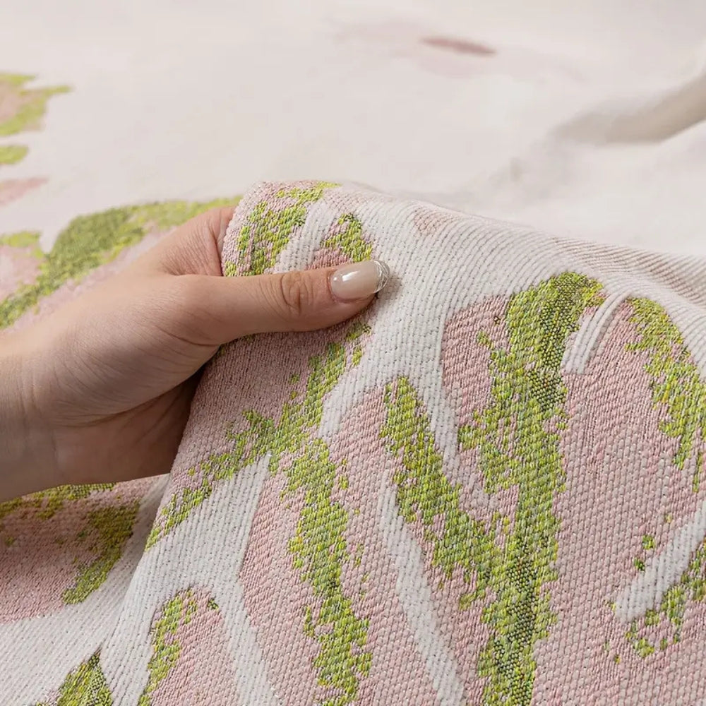 Verdure Bladmönster Chenille Sofföverdrag Carvallo