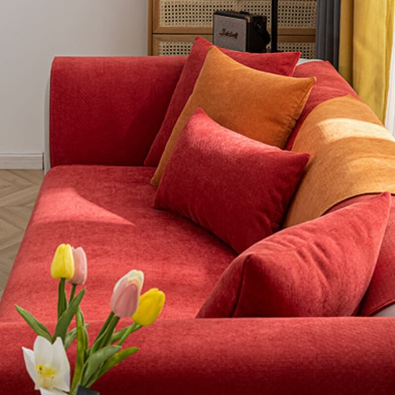 Vermilion Bekväm Chenille Soffskydd Carvallo