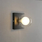 BrightSquare - LED Vägglampa med Glaskula – Fyrkantig Väggbelysning Carvallo