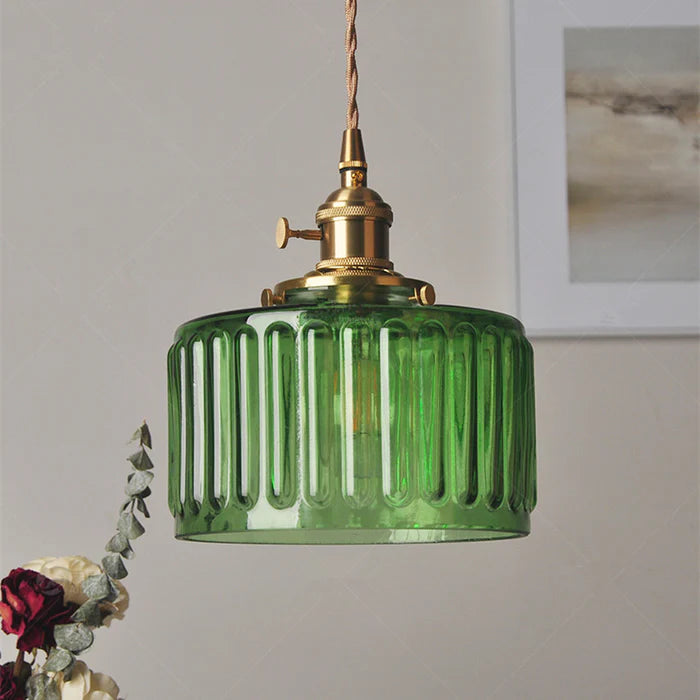 Vincent Vintage Kristall Taklampa – Cylindrisk glasdesign med justerbar höjd för en varm atmosfär Carvallo