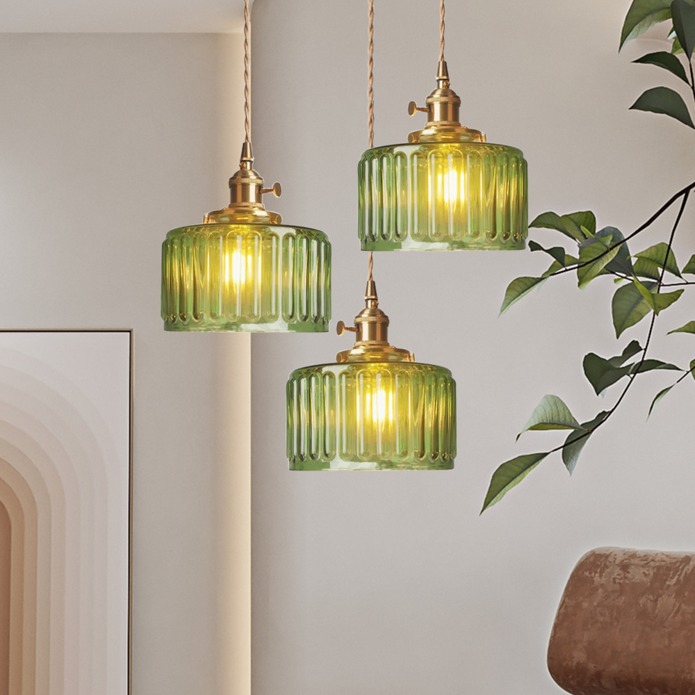 Vincent Vintage Kristall Taklampa – Cylindrisk glasdesign med justerbar höjd för en varm atmosfär Carvallo