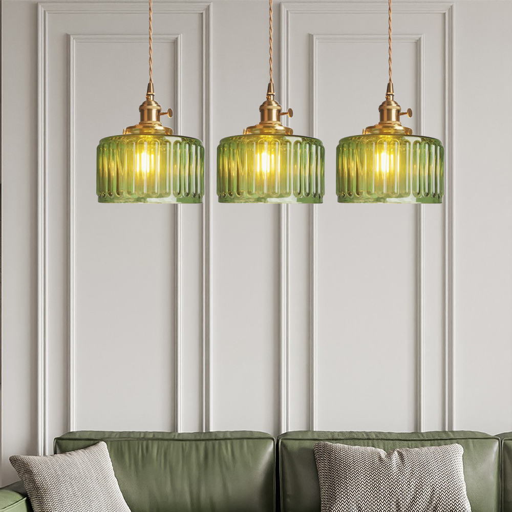 Vincent Vintage Kristall Taklampa – Cylindrisk glasdesign med justerbar höjd för en varm atmosfär Carvallo