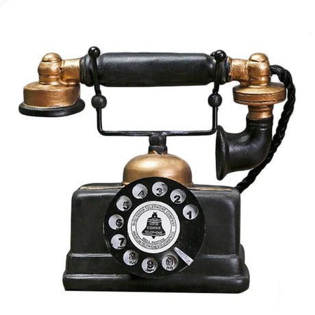 RetroTech - Antik telefoninredning för elegant vintageaccent i varje rum Carvallo