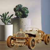 RetroRacer - Trä Grand Prix bilbyggset Carvallo